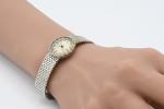 FLAMOR - MONTRE bracelet femme en or gris 18k, cadran...