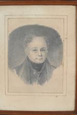 ECOLE FRANCAISE du XIXème siècle. "Portrait présumé de Martin Guillaume...