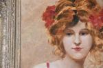 DUPONT, Alice (vers 1900). "Portrait de femme", huile sur toile...
