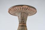 LOUTROPHORE (Barrel- Amphora) en céramique à vernis noir, décorée de...