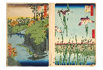 Collection de 160 estampes d’HIROSHIGE (1797-1858) de la série des « Cent vues célèbres de Edo »