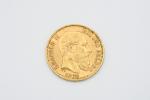 MONNAIE d'OR : 20 francs belge 1870. Poids : 6,4...