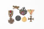ALLEMAGNE Lot de 6 insignes et décorations commémoratifs de la...