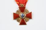 RUSSIE Ordre de Sainte Anne. Croix de 4è classe, à...
