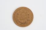 MONNAIES d'OR (trois) : 10 francs français : 1859 et...