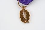 * LOT de deux médailles en réduction : Le Mérite...