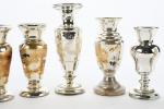 LOT de dix-neuf vases balustres de différents modèles, verre à...
