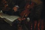 ECOLE HOLLANDAISE vers 1820-40, d'après Gérard DOU. "Violoniste à la...