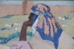 ACKEIN, Marcelle (1882-1952). "Deux femmes", huile sur toile signée en...