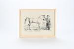 VERNET, Carle (1758-1836). « Cheval arabe», lithographie en noir signée et...