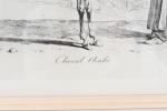 VERNET, Carle (1758-1836). « Cheval arabe avec son équipement», lithographie en...