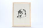 VERNET, Carle (1758-1836). « Tête de cheval avec la bride de...