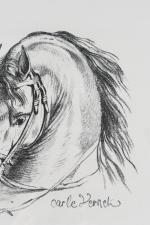 VERNET, Carle (1758-1836). « Tête de cheval avec la bride de...