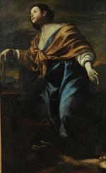 PRETI Mattia (1613-1699) (attribué à). "Sisara", toile, réduite sur les...