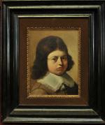 ECOLE FLAMANDE du XVIIème siècle. "Portrait d'un jeune garçon en...