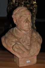 CHAPU Henri Michel Antoine (1833-1891). "Buste du Comte Duchatel (ministre...