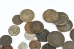 LOT monnaies royales et féodales (34) dont argent  . Louis...