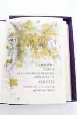 * COLETTE. 
Pour un herbier. Lithographies de X. Commere. Paris...