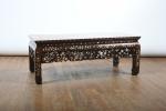 TONKIN XIXème siècle. TABLE basse en bois de fer à...