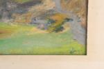 TESSIER Louis-Adolphe (1858-1915) Paire de paysages, pastels signés en bas...