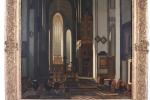 ECOLE HOLLANDAISE vers 1820, suiveur d'Emmanuel de WITTE. "Intérieur d'église",...