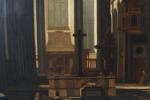 ECOLE HOLLANDAISE vers 1820, suiveur d'Emmanuel de WITTE. "Intérieur d'église",...