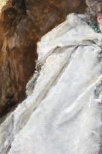 GARRIDO, Eduardo Léon (1856-1949). "Elégante", huile sur toile signée en...