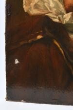 ROYBET, Ferdinand (1840-1920) attribué à. "Portrait de gentilhomme au verre...