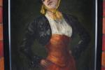 ECOLE FRANCAISE du XIXème siècle. Portrait de femme. Huile sur...