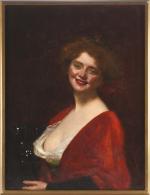 CAROLUS-DURAN, Emile Auguste  (1837-1917).  Portrait de femme à...