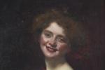 CAROLUS-DURAN, Emile Auguste  (1837-1917).  Portrait de femme à...