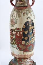 JAPON, fin du XIXème siècle - Paire de vases en...