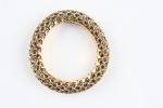 RENE BOIVIN, modèle "Nid d'abeilles"
Paire de bracelets pouvant former collier...
