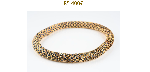 RENE BOIVIN, modèle  Nid d'abeilles  - Paire de bracelets pouvant former collier en or jaune 750 millièmes,<br />
les maillons à décor de petites alvéoles, chacun serti d'un saphir rond.<br />
Travail Français vers 1960.<br />
Avec un écrin de la Maison RENE BOIVIN JOAI