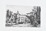 ABRAHAM, Tancrède (1836-1895). Rue de la Baudrairie à Vitré. Eau-forte...