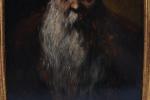 VAN FABER, H (fin du XIXème siècle). Portrait de vieillard....