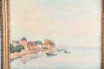 LANNES, Gustave (début du XXème siècle). "Mer basse à Loguivy,...