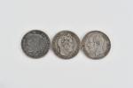LOT d'ECU argent XIXème comprenant : 5F LOUIS PHILIPPE 1er...