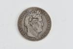 LOT d'ECU argent XIXème comprenant : 5F LOUIS PHILIPPE 1er...