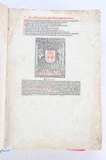 JUSTINIEN. 
Corpus juris civilis. 
Ensemble de 5 volumes fort in...