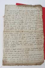 (MANUSCRIT). Exécution de Louis XVI. 
Document manuscrit d'époque de sept...