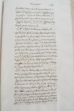 (MANUSCRIT). LAPLACE, Antoine. 
Dictionnaire des fiefs. 
Copie manuscrite du XVIIIème...