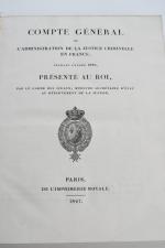 PEYRONNET [Pierre-Denis, comte de]. 
Compte général de l'administration de la...