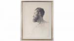 GUILLONNET Octave-Denis-Victor (1872-1967). "Homme en buste de profil"
