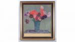 GUILLONNET Octave-Denis-Victor (1872-1967). "Tulipes dans un vase"
