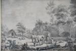 VAN DE VELDE, Adrien (Amsterdam 1639-1672) (entourage d'). "Famille de...