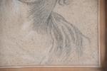 ECOLE FRANCAISE, vers 1700. "Portrait de jeune femme en buste",...