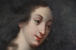 ECOLE FRANCAISE du XVIIIème siècle. "Marie Madeleine en prière", huile...