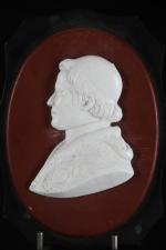 PISTRUCCI, Benedetto (1783-1855). Médaillon à sujet du portrait de profil...
