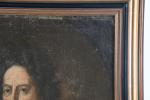 ECOLE AUTRICHIENNE vers 1720. "Portrait d'homme dans un ovale peint",...